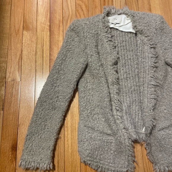 Iro Grey Jacket Size 34 Size 0 - Picture 2 of 8